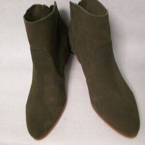 Violet & Red Cupid Suede Leather Bootie-Olive Green-Various-NWT/NWOT
